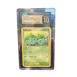 Pokemon 2005 Bulbasaur 12/17 POP Series 2 CGC Pristine 10 - Image 1