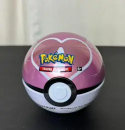 Pokemon Love Poke Ball Tin 3 Packs & Coin TCG Sealed - Image 1