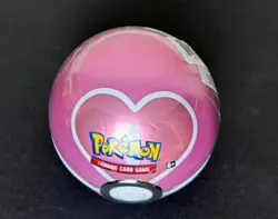 Pokemon Love Poke Ball Tin 3 Packs & Coin TCG Sealed - Image 2