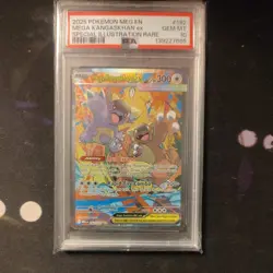 2025 POKEMON MEG SPECIAL ILLUSTRATION RARE 182 MEGA KANGASKHAN EX PSA 10 - Image 1
