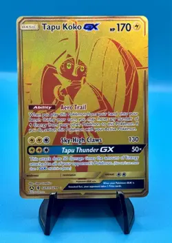 Pokemon TCG Tapu Koko GX Hidden Fates SV93/SV94 Secret Rare - Image 1