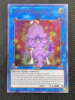 YuGiOh! Ojama Emperor DUOV-EN033 Ultra Rare 1st Edition Near Mint Duel Overload - Image 1