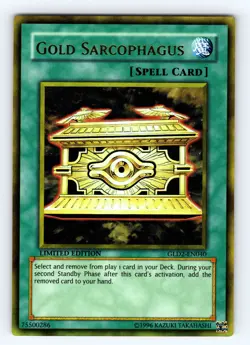 Yugioh Gold Sarcophagus GLD2-EN040 Gold Rare - NM 💎 - Image 1