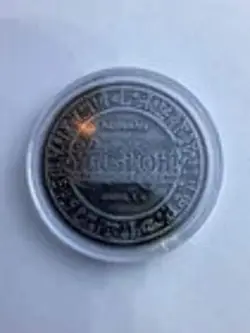 YuGiOh - Blue-Eyes Ultimate Dragon - YCS Pre-Reg Coin - Official - Silver - Image 3