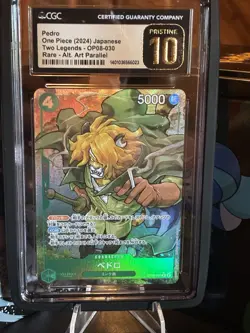 | CGC Pristine 10 | 2024 One Piece Two Legends OP08-030 Pedro Alternate Art - Image 1