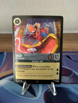 Disney Lorcana - Iago 195/204 - Reign of Jafar - Rare - Cold Foil - Image 1