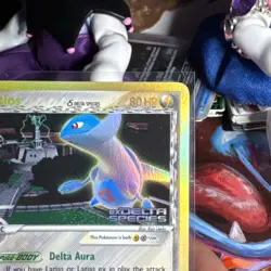 2005 Pokemon LATIOS #9/113 EX Delta Species Reverse Holo Rare English - Image 4