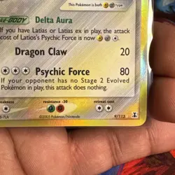2005 Pokemon LATIOS #9/113 EX Delta Species Reverse Holo Rare English - Image 5