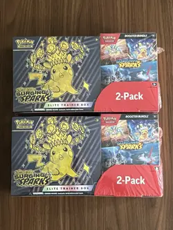(LOT OF x2) Pokemon TCG: Surging Sparks ETB + Booster Bundle Costco Bundles - Image 1