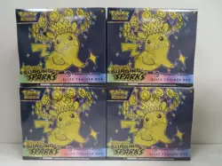 (4) Lot 2024 Pokemon Surging Sparks Sealed Pokemon Center ETB Elite Trainer Box - Image 1