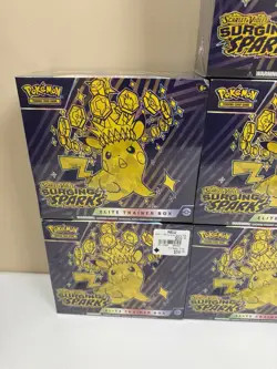 Lot of 7: Pokemon TCG: Surging Sparks Elite Trainer Box (ETB) - New/Sealed - Image 2