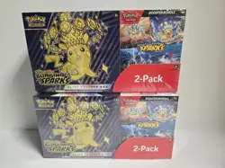 Pokemon Surging Sparks ETB + Booster Bundle Costco 2 Pack - LOT OF 2 - Image 1