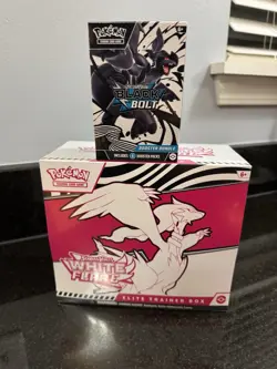 Pokemon TCG Sealed Lot Black Bolt White Flare Surging Sparks Booster Bundle ETB - Image 1