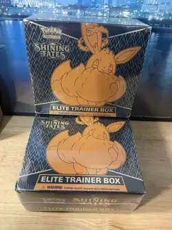 2x - Pokemon TCG Shining Fates ETB Elite Trainer Box Factory Sealed NEW (2) - Image 1