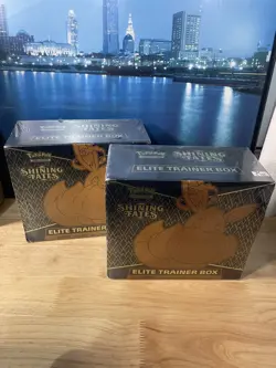 2x - Pokemon TCG Shining Fates ETB Elite Trainer Box Factory Sealed NEW (2) - Image 2