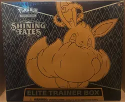 2021 POKEMON SHINING FATES ELITE TRAINER NEW FACTORY SEALED TCG BOX ETB EEVEE - Image 1