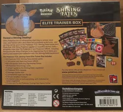 2021 POKEMON SHINING FATES ELITE TRAINER NEW FACTORY SEALED TCG BOX ETB EEVEE - Image 2