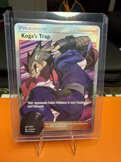 Pokemon TCG Koga's Trap (Full Art) 211/214 Unbroken Bonds Holo NM Free Shipping! - Image 1