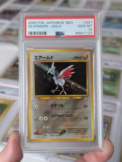 Skarmory Pokemon 2000 Holo Neo Genesis Japanese 227 PSA 10 - Image 1