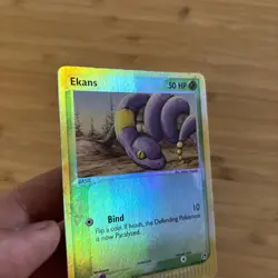 Pokemon Ekans Card 64/100 Reverse Holo EX Sandstorm Foil Vintage 2003 WOTC MP - Image 5