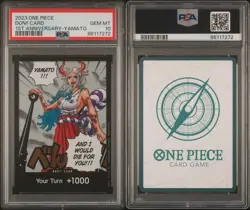 PSA 10 One Piece Card Game DON!! Card Yamato & Luffy 1st Anniversary English - Image 3