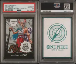 PSA 10 One Piece Card Game DON!! Card Yamato & Luffy 1st Anniversary English - Image 2