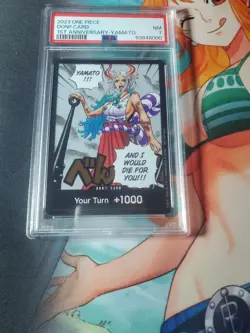 One Piece Yamato Don!! Card 1st Anniversary Promo PSA 7 - Image 1
