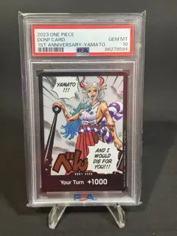 2023 Yamato DON!! Card 1st Anniversary One Piece PSA 10 - Image 1