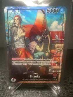 One Piece Shanks Leader PSA Promo Card Exclusive OP09-001 Sealed - Image 1