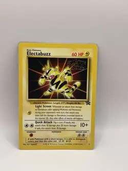 Electabuzz Pokemon WB Gold Stamp #2 1999 First Movie Black Star Promo Card - Image 1