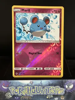 Pokemon Card Marill 135/214 Lost Thunder Reverse Holo Rare NM - Image 1