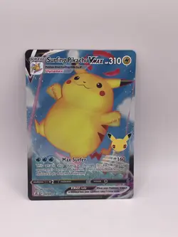 HOLO Surfing Pikachu VMAX 009/025 NM / M - Pokemon 25th Celebrations Card - Image 1