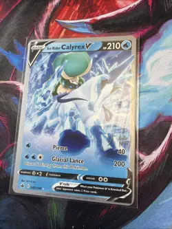 Ice Rider Calyrex V 045/198 2022 World Championships Chilling Reign Pokemon Card - Image 1