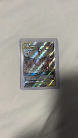 Pokemon Card TCG Espeon & Deoxys GX SM240 Black Star Promo Full Art Holo NM - Image 4