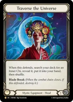Flesh and Blood FAB Traverse the Universe (Extended Art) NM 1st EditionCold Foil - Image 1