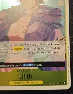 Lilith OP13-113 Foil Rare Carrying On His Will One Piece Card Game - Image 5