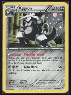 Aggron - (Cosmos Holo) Promo Blister Exclusives 080/124 HP Pokemon Card - Image 1