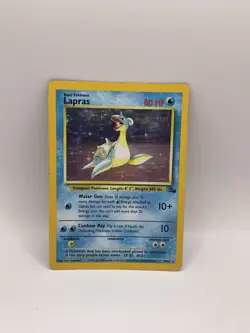 Lapras - 10/62 - Pokemon Card Fossil Unlimited Holo Rare - LP - Image 1
