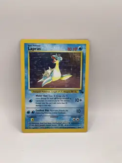 Lapras - 10/62 - Pokemon Card Fossil Unlimited Holo Rare - LP - Image 1