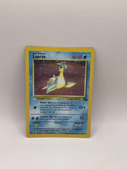 Lapras - 10/62 - Pokemon Card Fossil Unlimited Holo Rare - LP - Image 1