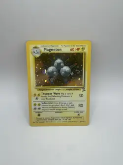 Magneton - 9/130 - Pokemon Base Set 2 Holo Rare Card WOTC MP-LP - Image 1