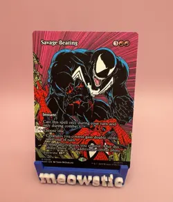 Savage Beating - Spider-Man MTG Borderless Non-Foil Card NM 0026 - Image 1