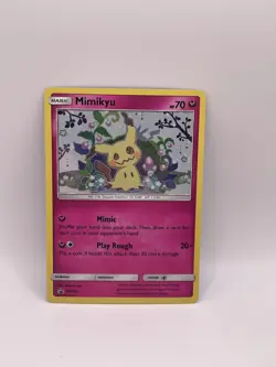 Mimikyu Sun & Moon Black Star Promo SM163 Holo Pokemon TCG Card - Image 1