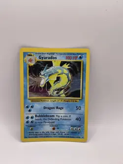 Pokemon Card Gyarados 100 HP Rare Holo 8/102 Base Set - Image 1