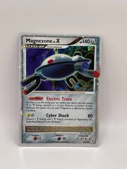 Pokemon TCG Legends Awakened Magnezone English Holo Card LV.X 142/146 LP/MP - Image 1