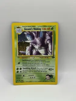 Pokemon Card - Giovanni's Nidoking Gym Challenge 7/132 Holo Rare - Image 1