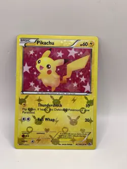 Pokemon Pikachu TCG Holo Card RC7/RC25 Legendary Treasures Radiant Collection - Image 1