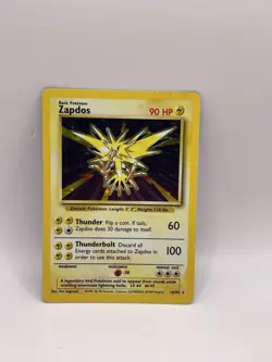 Pokemon Card TCG Zapdos Base Set 16/102 Holographic Rare Unlimited Edition NM - Image 1