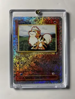 2002 Pokemon TCG Lengendary Collection Growlithe Reverse Holo 45/110 Card NM - Image 1