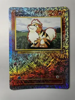2002 Pokemon TCG Lengendary Collection Growlithe Reverse Holo 45/110 Card NM - Image 3